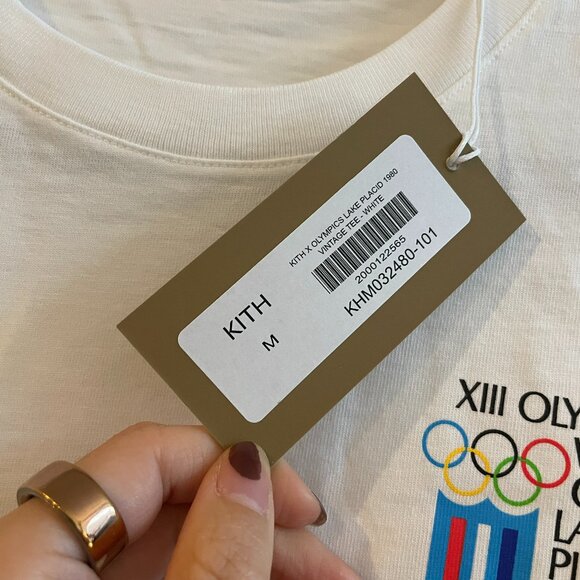 Kith x Olympics Winter Games Lake Placid 1980 Vintage Tee - White - Size M - NWT - Picture 6 of 6